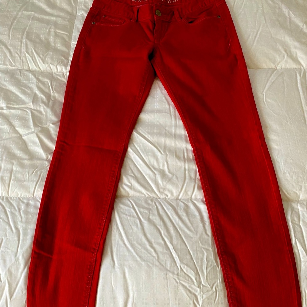 Express Red Jeans